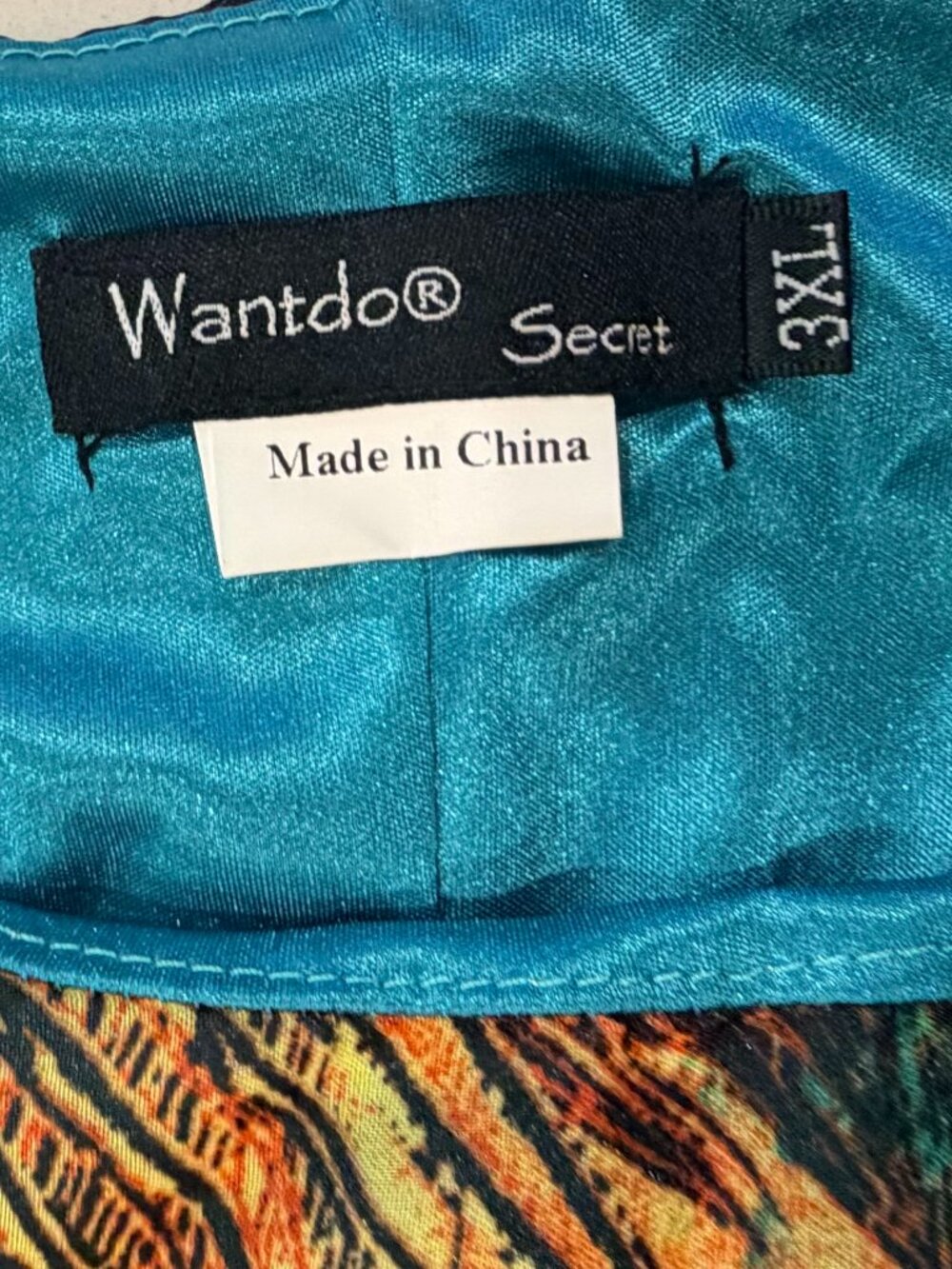 WantDo Turquoise Blue Peacock Summer Dress - Picture 9 of 11